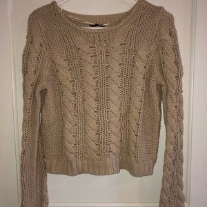 Tan knit sweater - Super soft and cozy